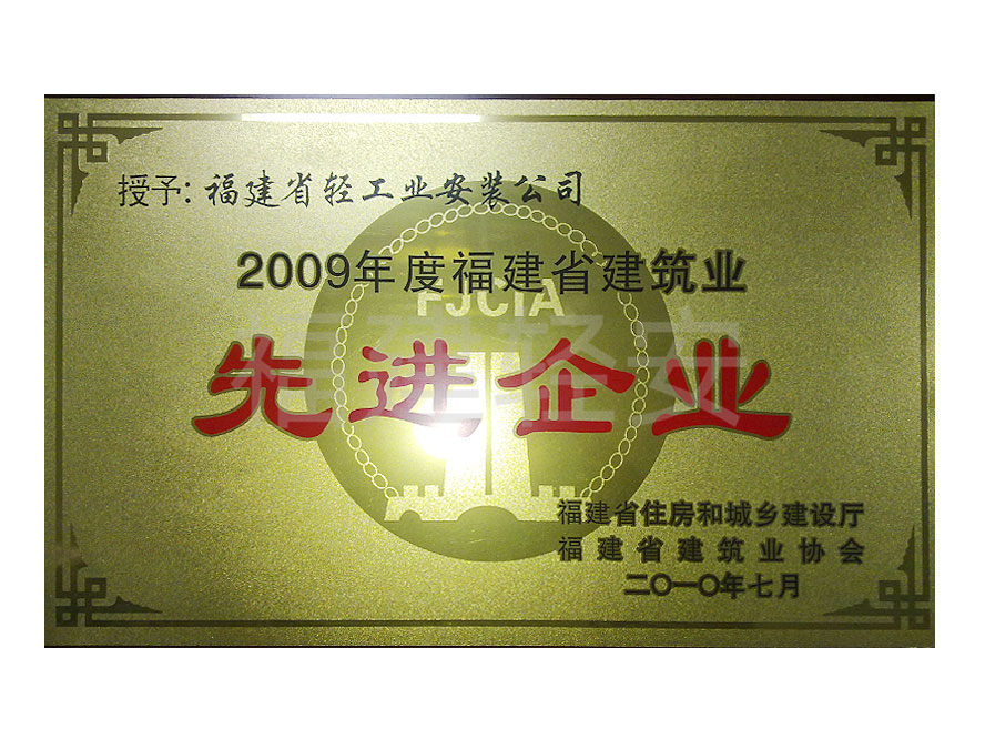 2009先進企業(yè)